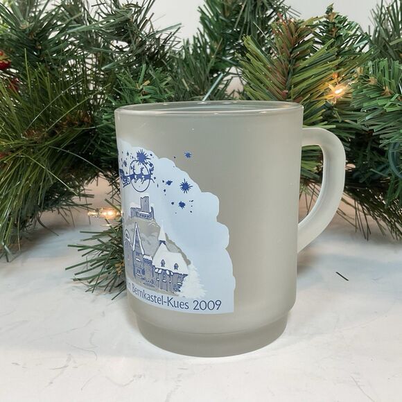 Bernkastel-Kues 2009 Christmas Market Weihnachtsmarkt Glühwein Frosted Mug 8 Oz - Picture 2 of 7